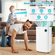 19 Pint(DOE) Quiet Dehumidifier with 5 Modes 4500 Sq.ft Coverage Area White