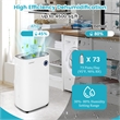 19 Pint(DOE) Quiet Dehumidifier with 5 Modes 4500 Sq.ft Coverage Area White