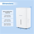 35 Pint(DOE) Dehumidifier for Home with 24H Timer White
