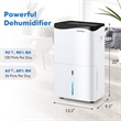36 Pint(DOE) Dehumidifier with Smart App and Alexa Control 5500 Sq.ft White