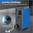 57 Pint(DOE) Portable Commercial Dehumidifier 8000 Sq.ft Coverage Area Blue