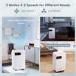 9 Pint(DOE) Portable Dehumidifier 2500 Sq.ft Coverage Area White