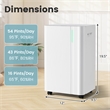 16 Pint(DOE) Dehumidifier Indicator Light 4500 Sq.Ft White