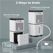 9 Pint (DOE) Dehumidifier with Indicator 1500 Sq.ft Coverage Area White