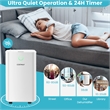 9 Pint(DOE) Dehumidifier With Drain Hose 2000 Sq.ft Coverage Area White