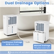 16 Pint(DOE) Dehumidifier For Home 4500 Sq.ft Coverage Area White