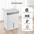 35 Pint(DOE) Dehumidifier for Home 8000 Sq.ft Coverage Area White