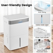 35 Pint(DOE) Dehumidifier for Home 8000 Sq.ft Coverage Area White