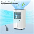 9 Pint (DOE) Portable Dehumidifier 1500 Sq.ft Coverage Area White