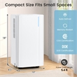 9 Pints(DOE) Dehumidifier for Home 2000 Sq.Ft Coverage Area White