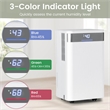 9 Pint(DOE) Dehumidifier 2000 Sq.Ft Coverage Area White