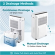 19 Pint(DOE) Dehumidifier 4500 Sq.ft Coverage Area White
