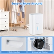 50 Pint(DOE) Dehumidifier with Pump 5000 Sq.ft Coverage Area White