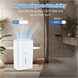 50 Pint(DOE) Dehumidifier with Pump 5000 Sq.ft Coverage Area White