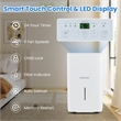 50 Pint(DOE) Dehumidifier with Pump 5000 Sq.ft Coverage Area White