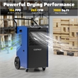 49 Pint(DOE) Commercial Dehumidifier 7500 Sq.ft Coverage Area Blue