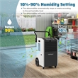49 Pint(DOE) Commercial Dehumidifier 7500 Sq.ft Coverage Area White