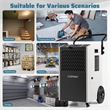 49 Pint(DOE) Commercial Dehumidifier 7500 Sq.ft Coverage Area White
