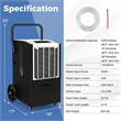 48 Pint(DOE) Commercial Dehumidifier 4500 Sq.ft Coverage Area White