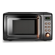 0.7 Cu.ft Retro Countertop Microwave Oven 700W Black