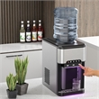 3 in 1 Water Cooler Dispenser with Built in Ice Maker Silver