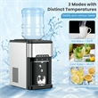 3 in 1 Water Cooler Dispenser with Built in Ice Maker Silver