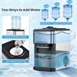 3 in 1 Water Cooler Dispenser with Built in Ice Maker Silver