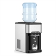 3 in 1 Water Cooler Dispenser with Built in Ice Maker Silver