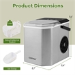 Countertop Ice Maker Portable Ice Making Machine Silver