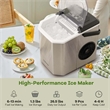 Countertop Ice Maker Portable Ice Making Machine Silver
