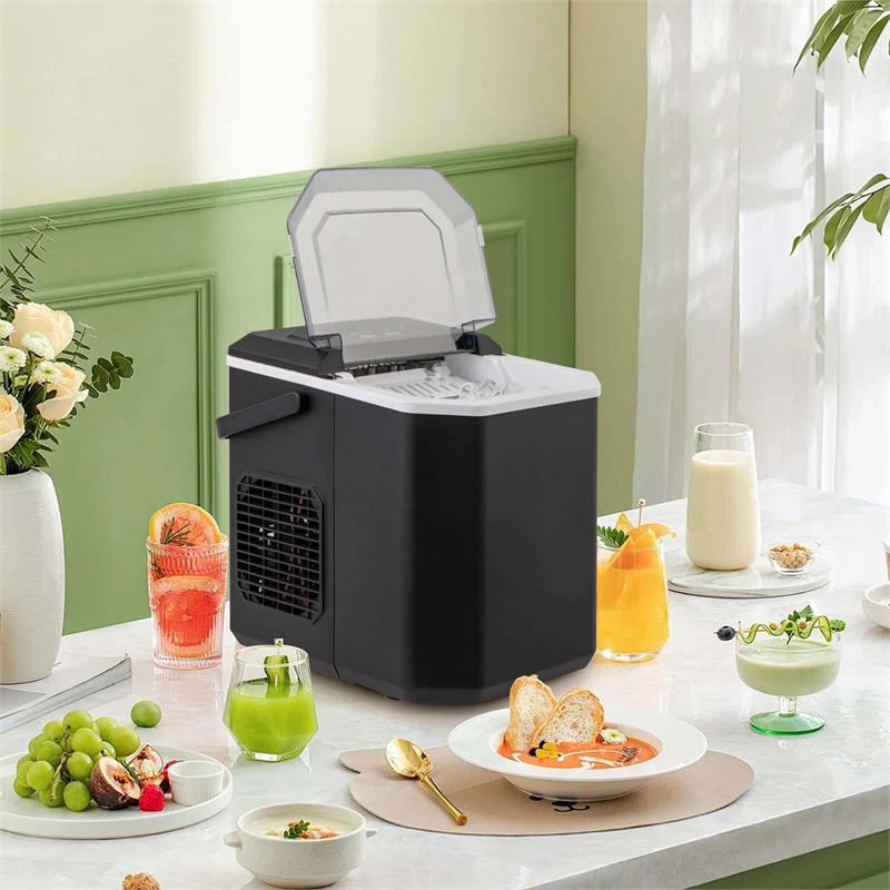 Countertop Portable Ice Making Machine Black