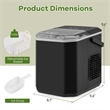 Countertop Portable Ice Making Machine Black