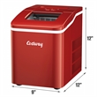 Portable Ice Maker Machine Countertop Self cleaning Red