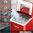 Portable Ice Maker Machine Countertop Self cleaning Red