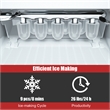 Portable Ice Maker Machine Countertop Self cleaning Red