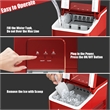 Portable Ice Maker Machine Countertop Self cleaning Red