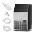 Stainless Steel 110Lbs Portable Ice Machine Black