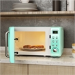 0.7 Cu.ft Retro Countertop Microwave Oven 700W Green