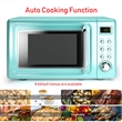 0.7 Cu.ft Retro Countertop Microwave Oven 700W Green