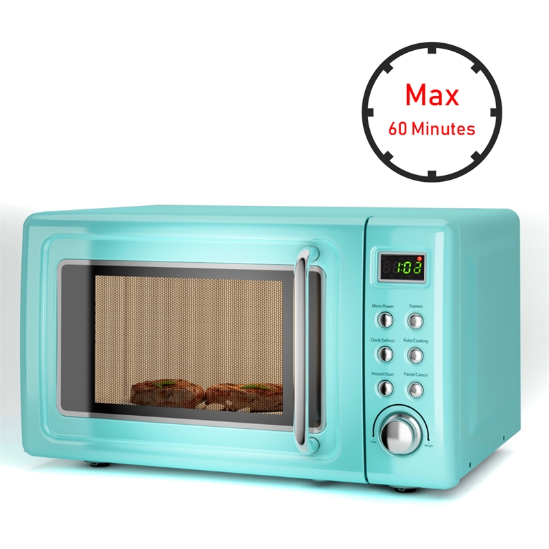 0.7 Cu.ft Retro Countertop Microwave Oven 700W Green