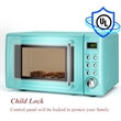 0.7 Cu.ft Retro Countertop Microwave Oven 700W Green