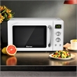 0.9Cu.ft. Retro Countertop Microwave Oven 900W White