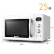 0.9Cu.ft. Retro Countertop Microwave Oven 900W White