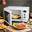0.9Cu.ft. Retro Countertop Microwave Oven 900W White