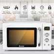 0.9Cu.ft. Retro Countertop Microwave Oven 900W White