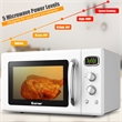 0.9Cu.ft. Retro Countertop Microwave Oven 900W White