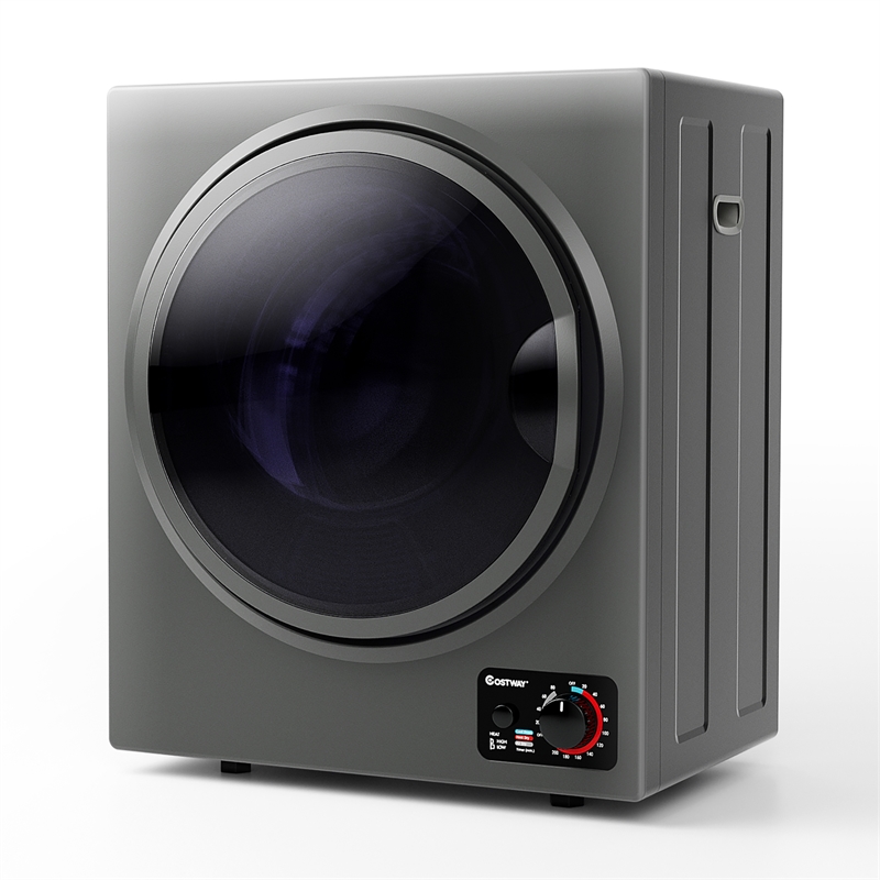 Electric Tumble Compact Laundry Dryer 1.5 Cu.ft Gray