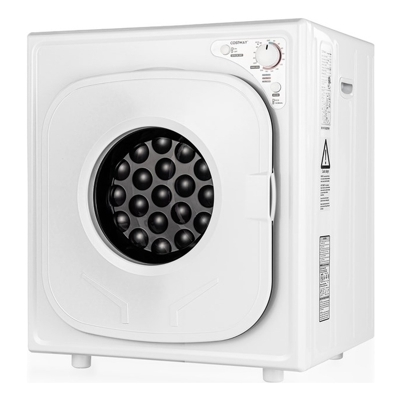 1500W Electric Tumble Compact Laundry Dryer 13.2 lbs White