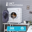 1500W Electric Tumble Compact Laundry Dryer 13.2 lbs White