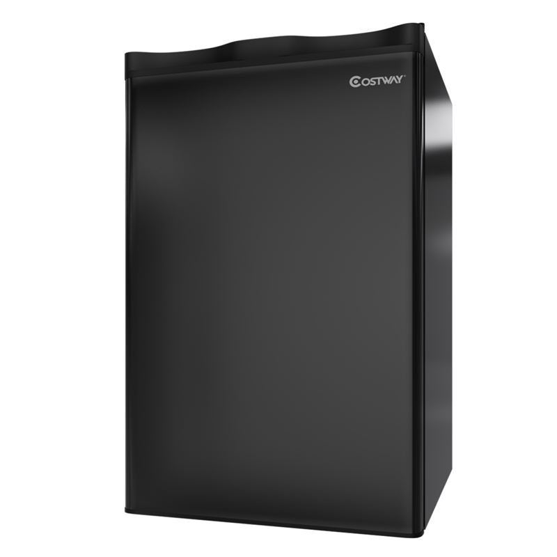 3.2 Cu.Ft. Compact Refrigerator Mini Dorm Small Fridge Freezer Reversible Door Black Metal